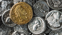 Gold and silver coins