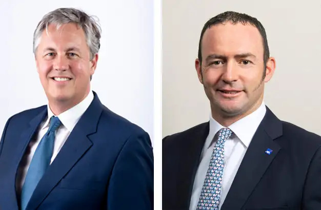 A headshot of Jonathan Gale and Mac Farlane