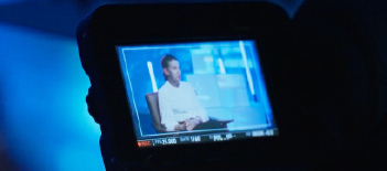 A video being recorded on camcorder