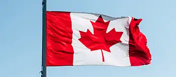 The flag of Canada