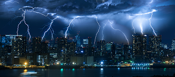 Thunderlightening and storm