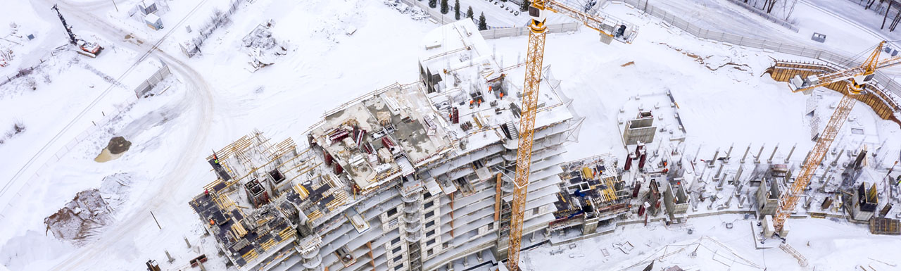 Protecting construction jobsites when winter weather hits Protecting construction jobsites when winter weather hits