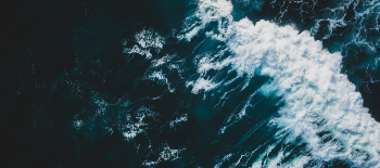 An ocean with waves