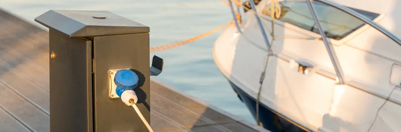 A ship hooked to the dock