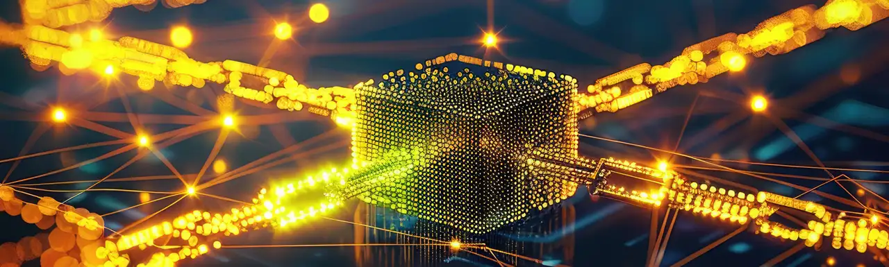 A glowing cyber image