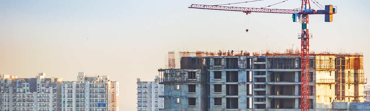 Buildings getting constructed